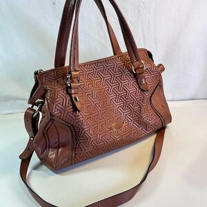 Dissona Italy Tan Quilted Leather Hand Shoulder Crossbody Hobo Bag